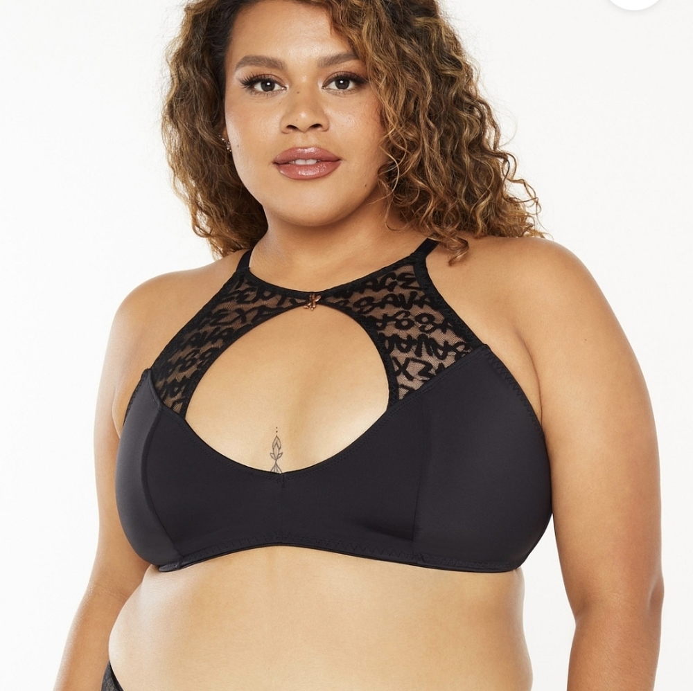 Savage x Fenty Tagged By C High Neck Bralette Cavier 3X